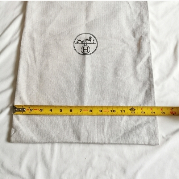 Authentic HERMES Cotton Drawstring Dustbag - Picture 3 of 5